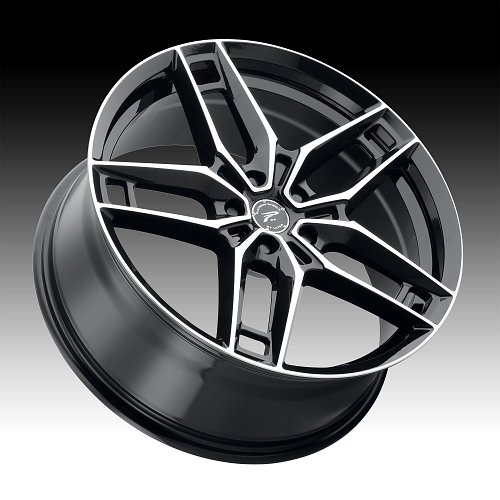 Platinum 464U Lotus Machined Gloss Black Custom Wheels 2